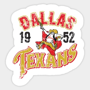 Dallas Texans Sticker